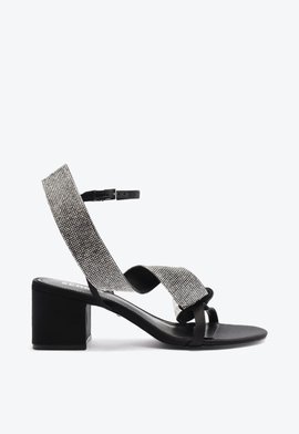 Sandália Cetim Preta