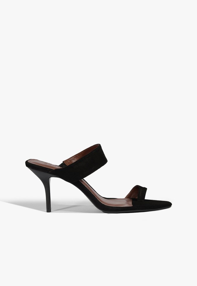 Mule Melina Camurça Preto