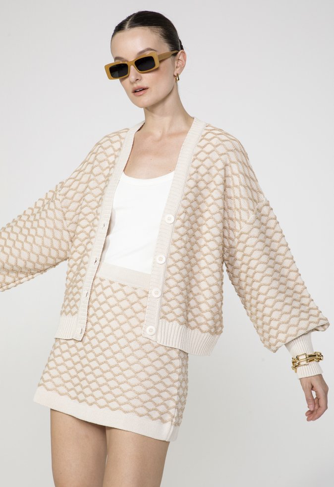 Cardigan Tricô Kassia Areia