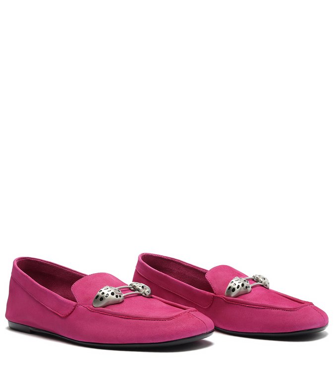Sapato Mocassim Camurça Pink Sapato Mocassim Camurça Pink