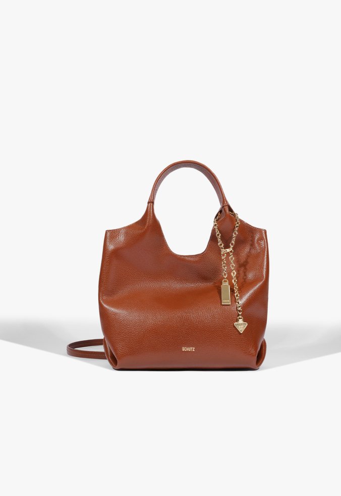 Bolsa Tiracolo Crossbody Agnes Pequena Couro Marrom