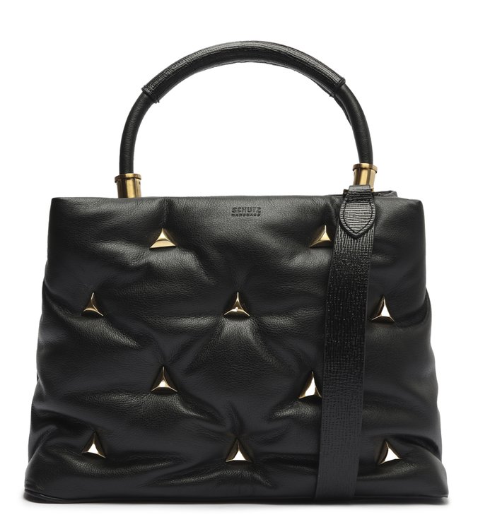 Bolsa Bucket Grande Hit Couro Preta