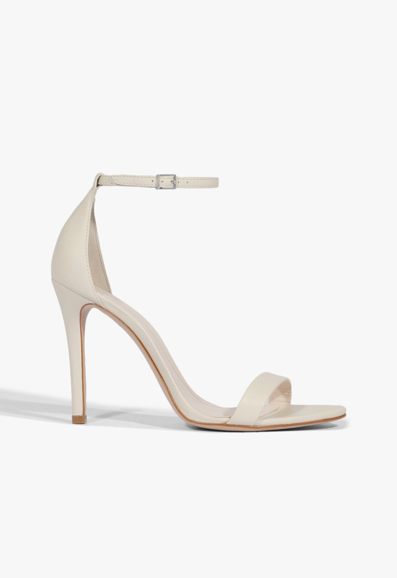 Sandália Gisele Salto Alto Couro Cinza | Schutz