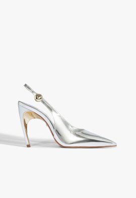 Sapato Scarpin Curve Heels Prata