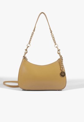 Bolsa Tiracolo Shoulder Elowen Média Couro Nude