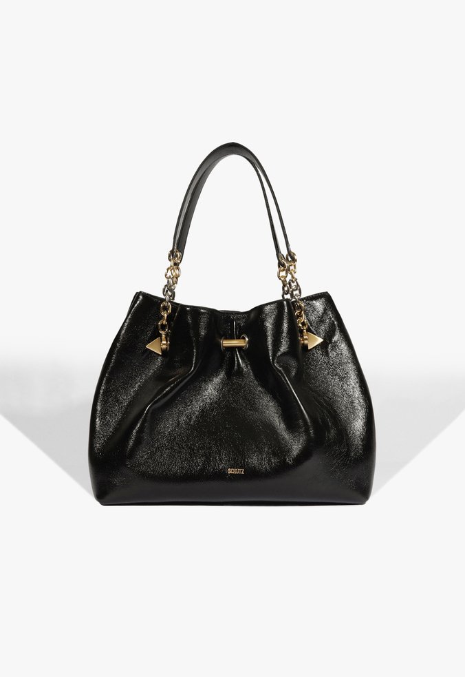 Bolsa Tote Marzie Média Couro Preta