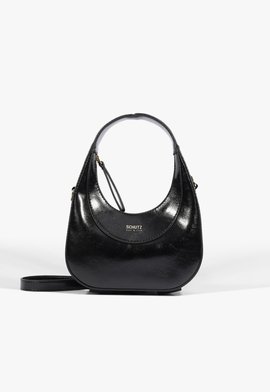 Bolsa Tiracolo Mini Hobo Lenu Pequena Preta