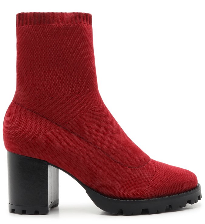 SOCK BOOT KNIT RED SOCK BOOT KNIT RED