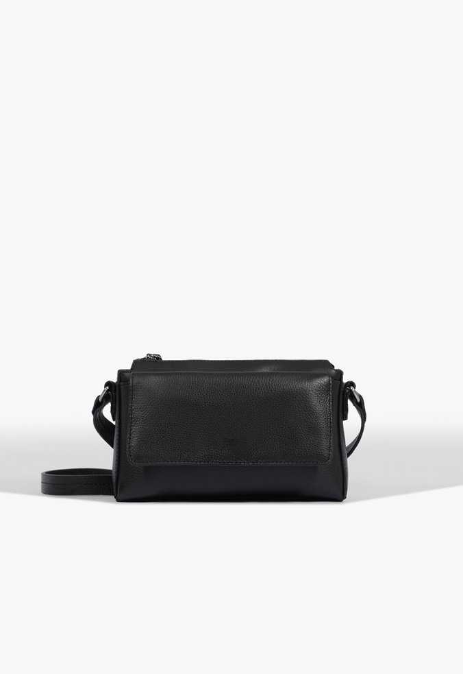 Bolsa Tiracolo Liah Couro Preta