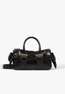 Bolsa Tote Mini Tote Margot Média Couro Preta