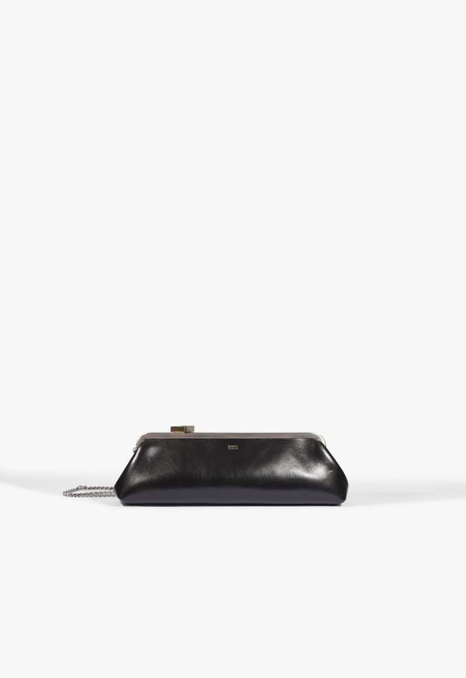 Bolsa Clutch Pequena Soho Couro Preto