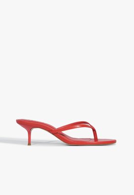 Mule Salto Fino Vermelho
