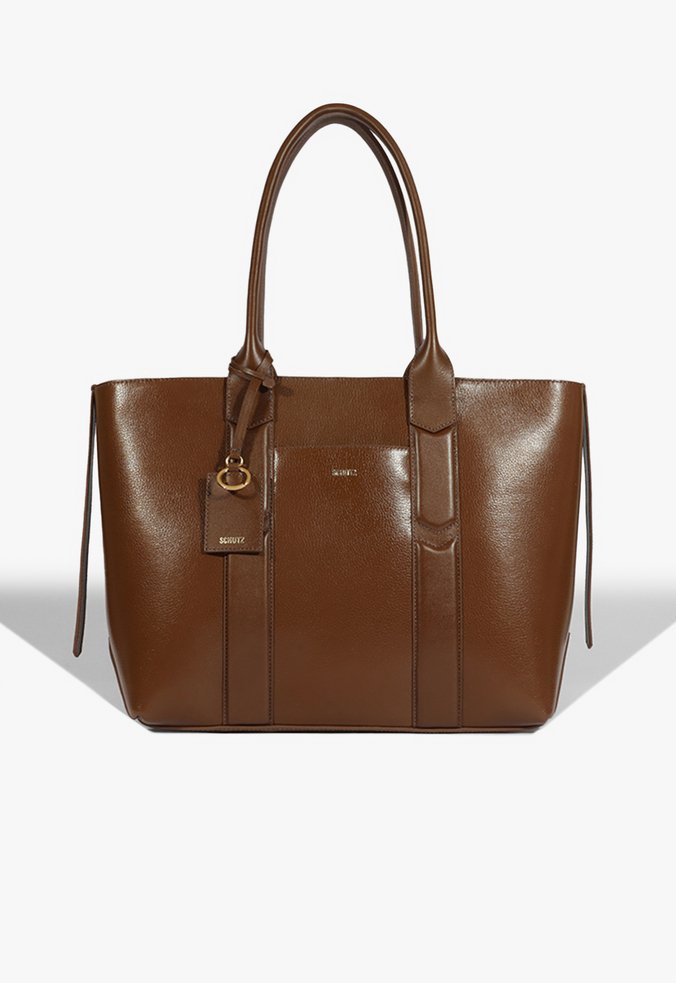 Bolsa Shopping Tyla Couro Marrom