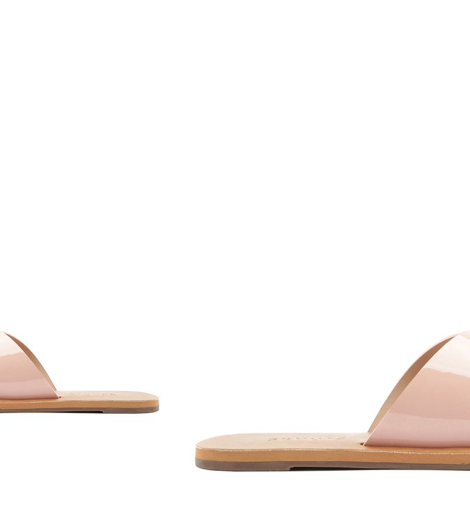 FLAT SLIDE CROSS VERNIZ ROSE FLAT SLIDE CROSS VERNIZ ROSE
