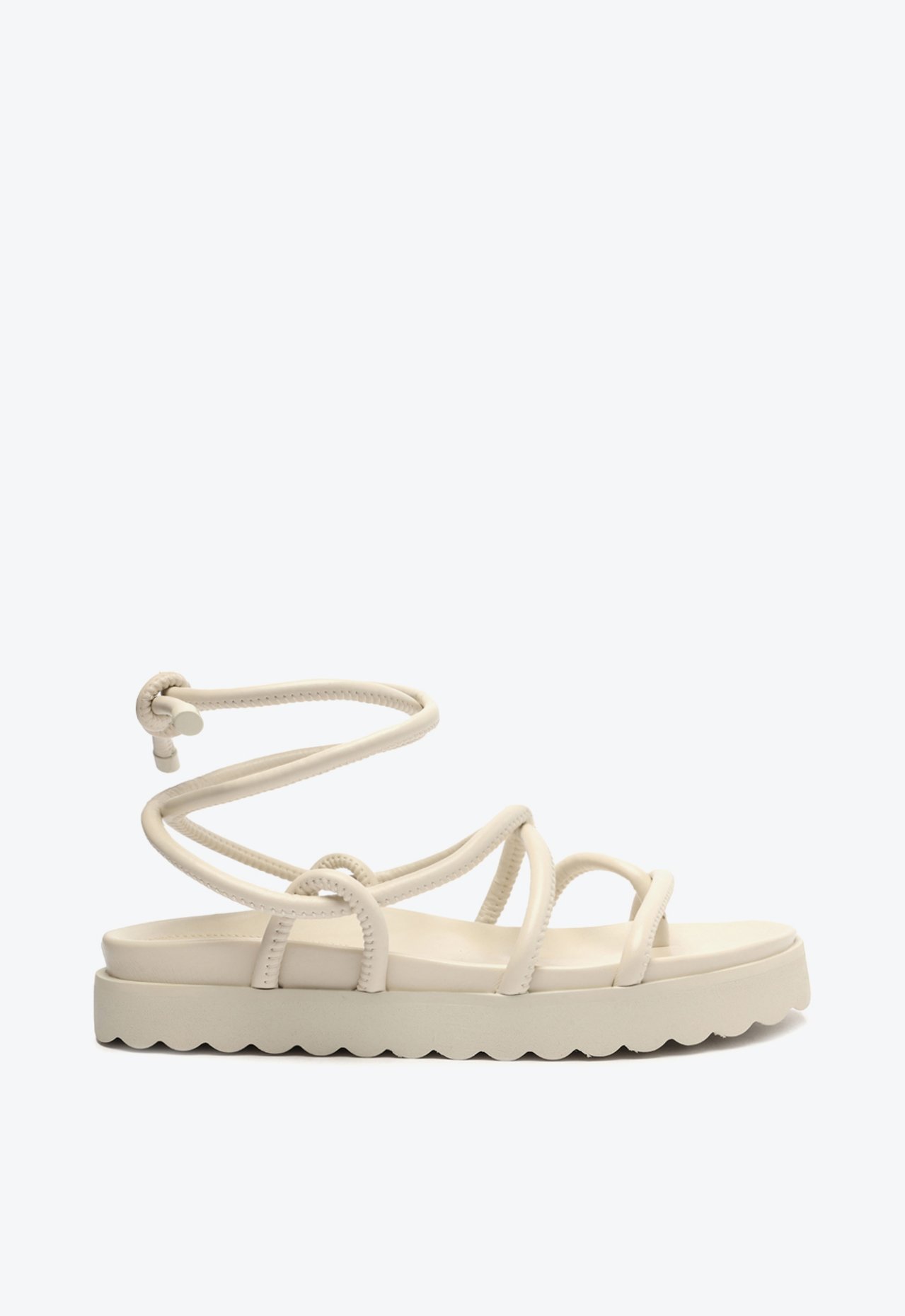 Sandália Papete Tratorada Off White | Schutz