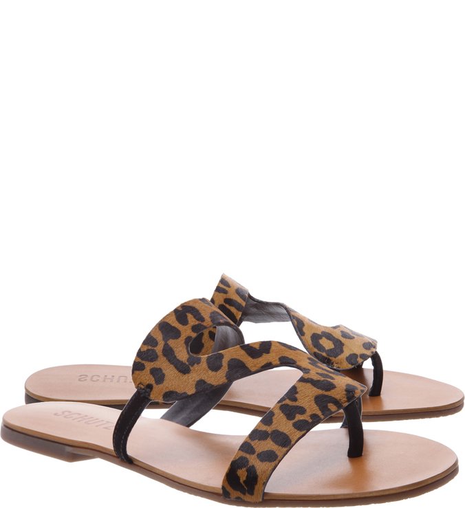 Sandália Rasteira Nobuck Leopard Print Sandália Rasteira Nobuck Leopard Print