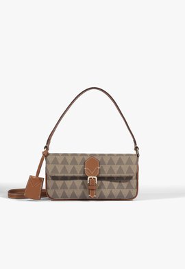 Bolsa de Ombro Pequena Triangle Bege