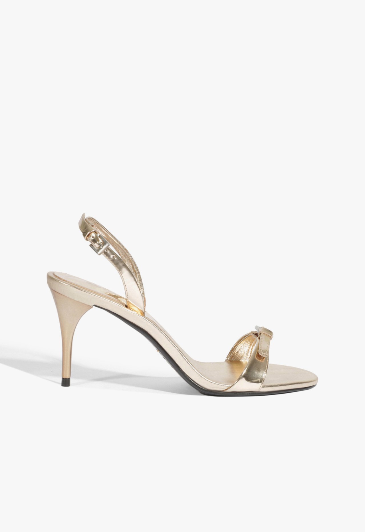 Sandália Aurora Sling Mid Couro Dourada | Schutz