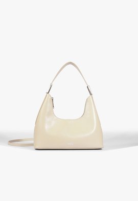 Bolsa Mini Hobo Tiracolo Couro Branca