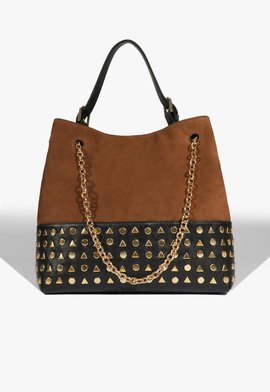 Bolsa Hobo Yana Couro Camurça Marrom
