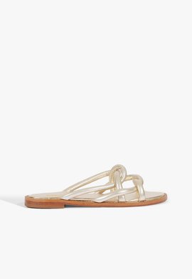 Rasteira Tanya Flat Platina