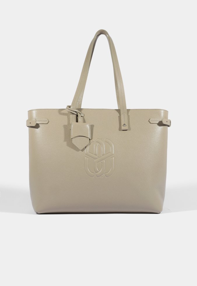 Bolsa Shopping Couro Nude