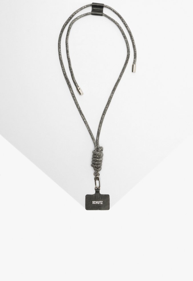 Cordão Celular Nancy Glam Cristais Preto