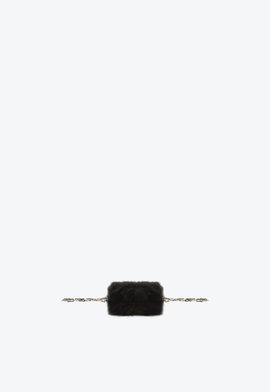 Bolsa Pequena Brush Pelos Preta