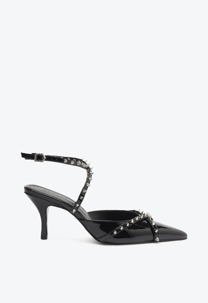 Sandália Zoey Pump Verniz Preta