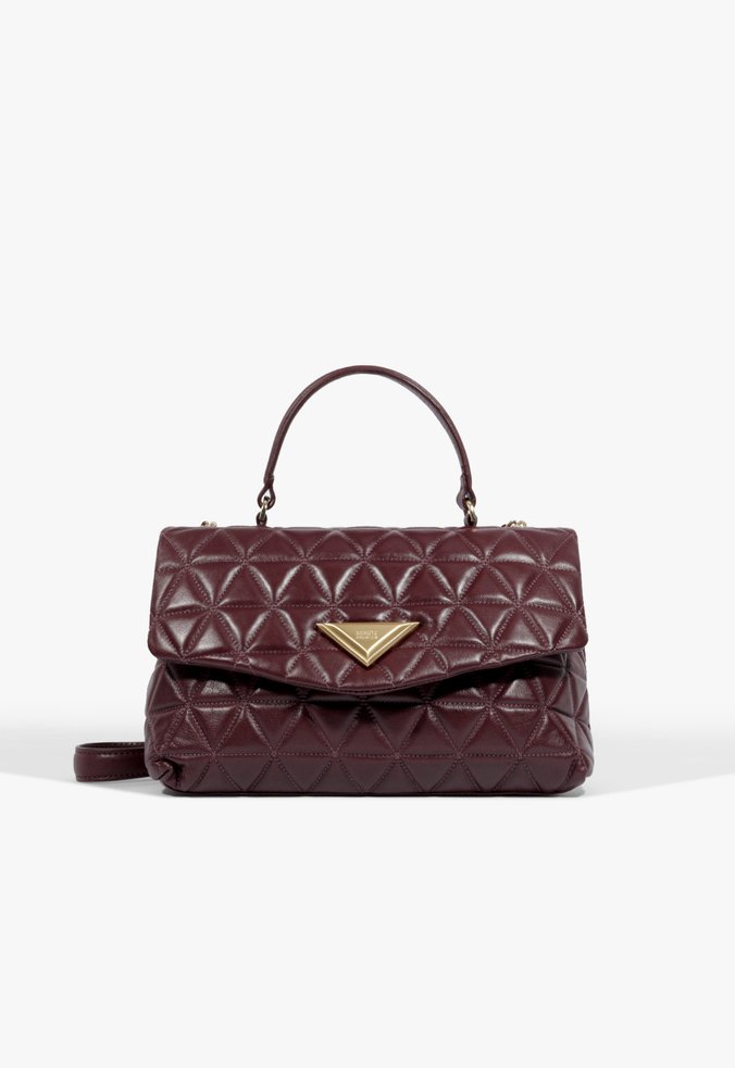 Bolsa Satchel 944 Media Couro Vinho