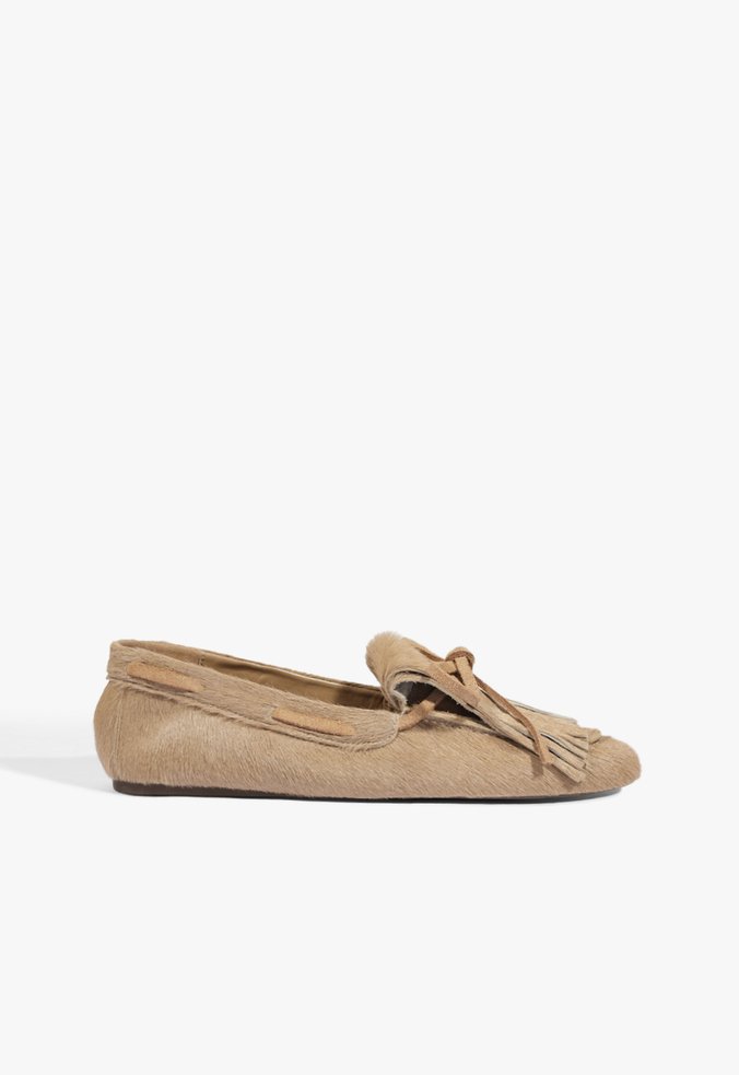 Mocassim Justin Couro Marrom