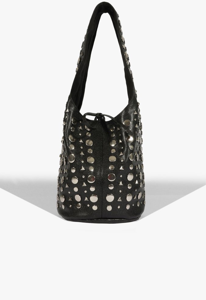 Bolsa Hobo Gaia Couro Preta