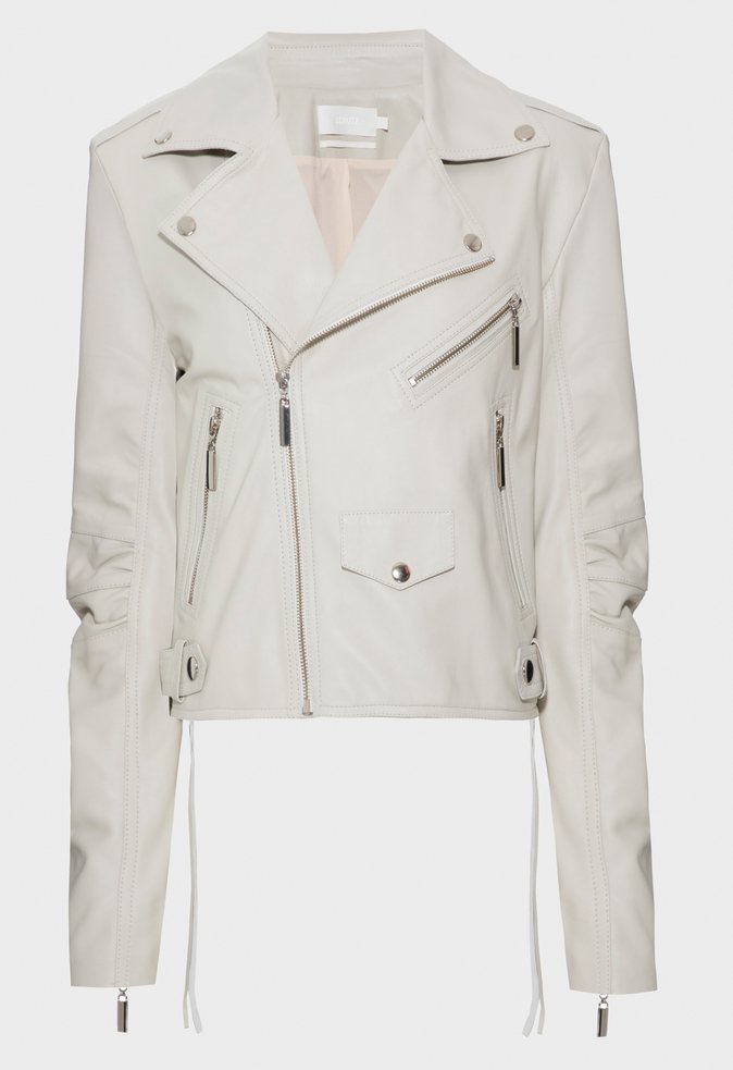 Jaqueta Couro Madison Branca Schutz