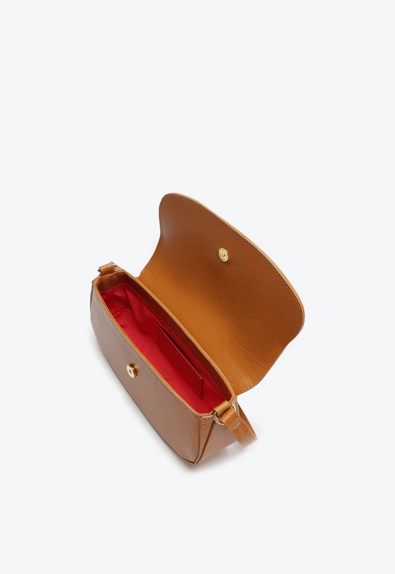 Bolsa Tiracolo Mini Baguette Esther Couro Marrom | Schutz