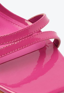 Sandália de Salto Alto Verniz Rosa | Schutz