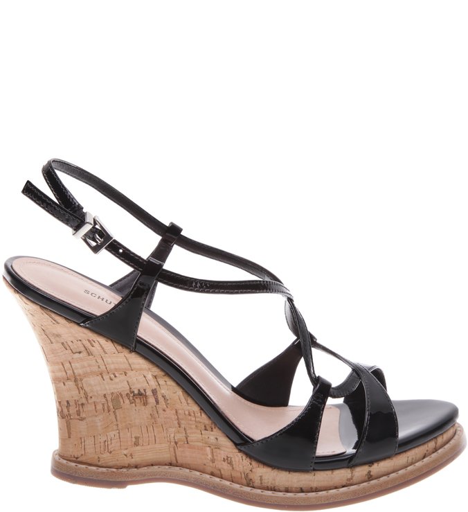 Anabela Braid Heel Verniz Black Anabela Braid Heel Verniz Black