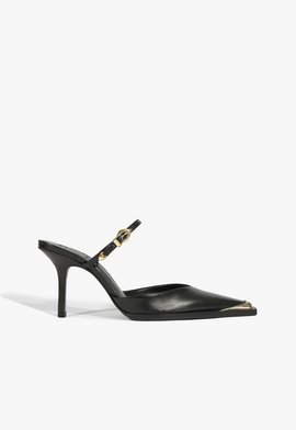 Mule Charlotte Couro Preta