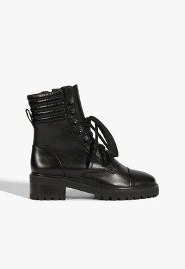 Coturno Couro Preto