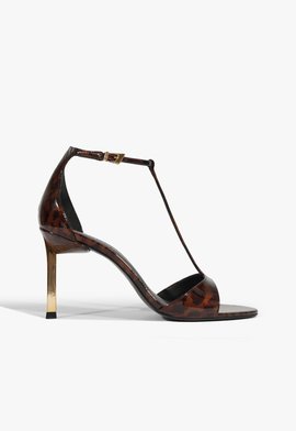 Sandália Allure Verniz Animal Print