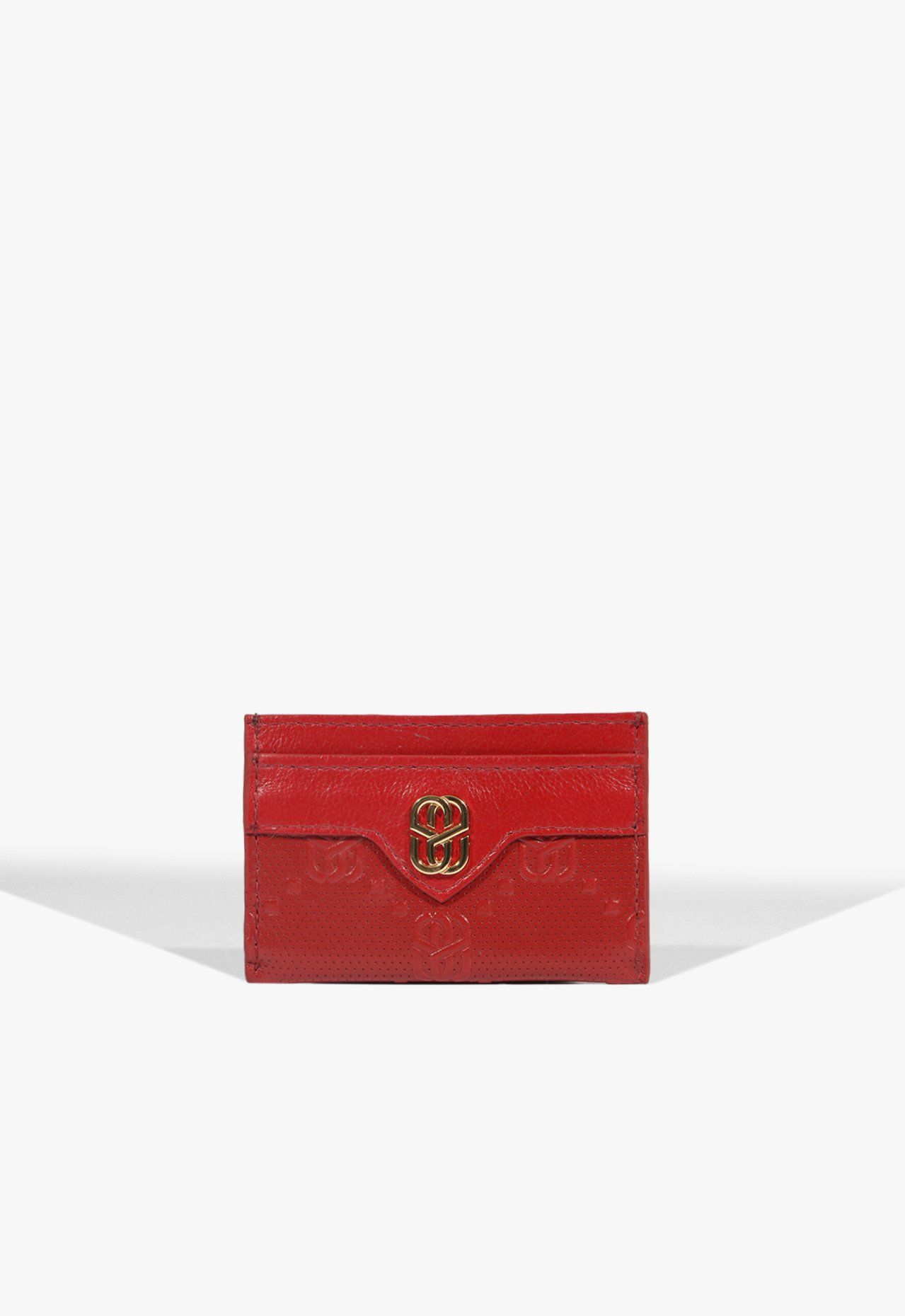 Porta Cartão Stamp Couro Vermelho | Schutz