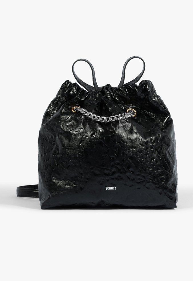 Bolsa Dazed Grande Couro Preta