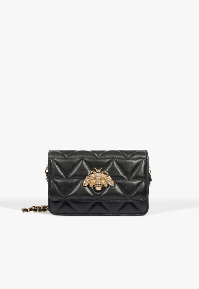 Bolsa Tiracolo 4Grls Believe Pequena Couro Preta