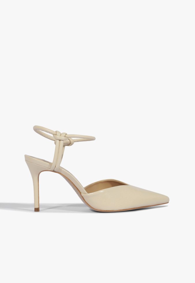 Sapato Scarpin Knots Bege