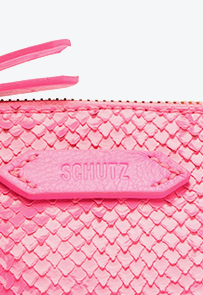 Bolsa Tiracolo Abby Couro Snake Pink Bolsa Tiracolo Abby Couro Snake Pink