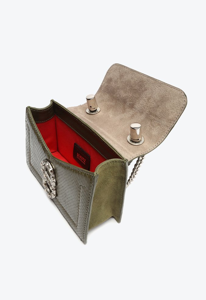 Bolsa Tote Pequena Zendy Couro Verde Bolsa Tote Pequena Zendy Couro Verde