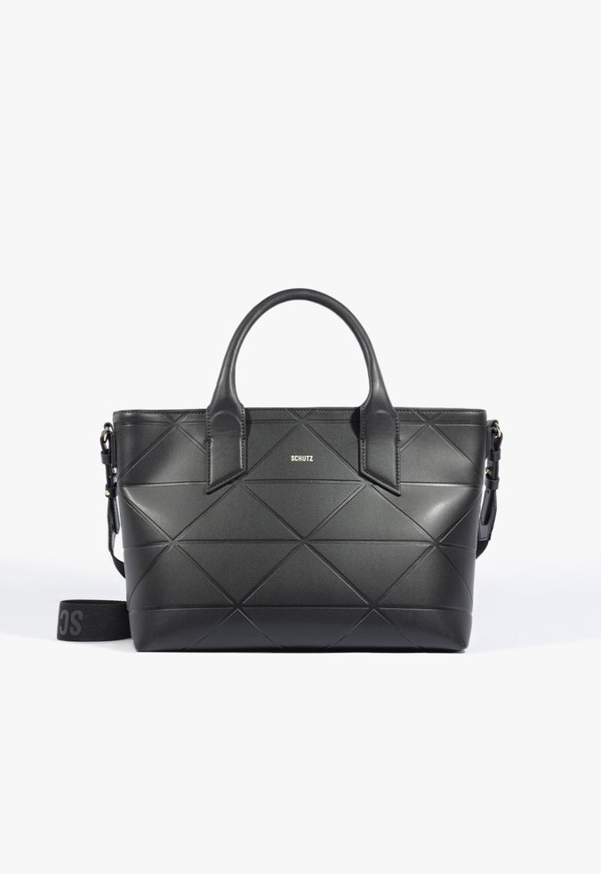 Bolsa Tote Maely Couro Preta