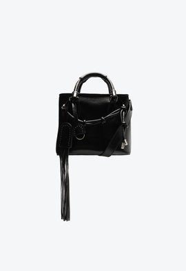 BOLSA ZUMA PEQUENA COURO PRETA