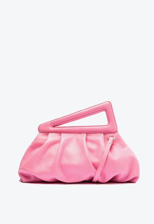 Bolsa Tiracolo Média Wendy Couro Rosa