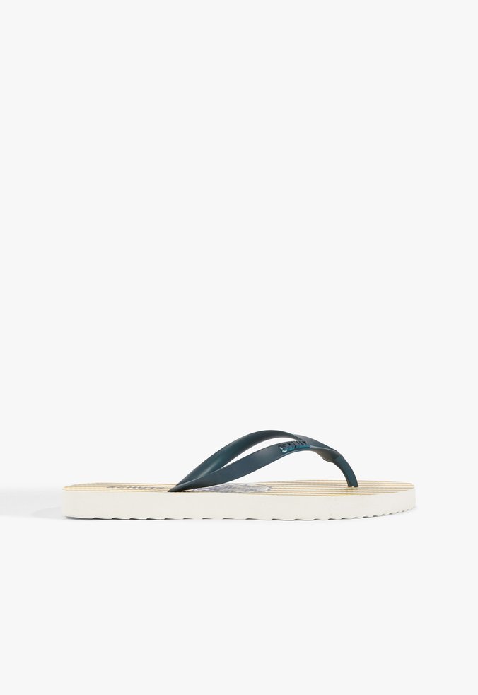 Chinelo Bico Redondo Jelly Azul