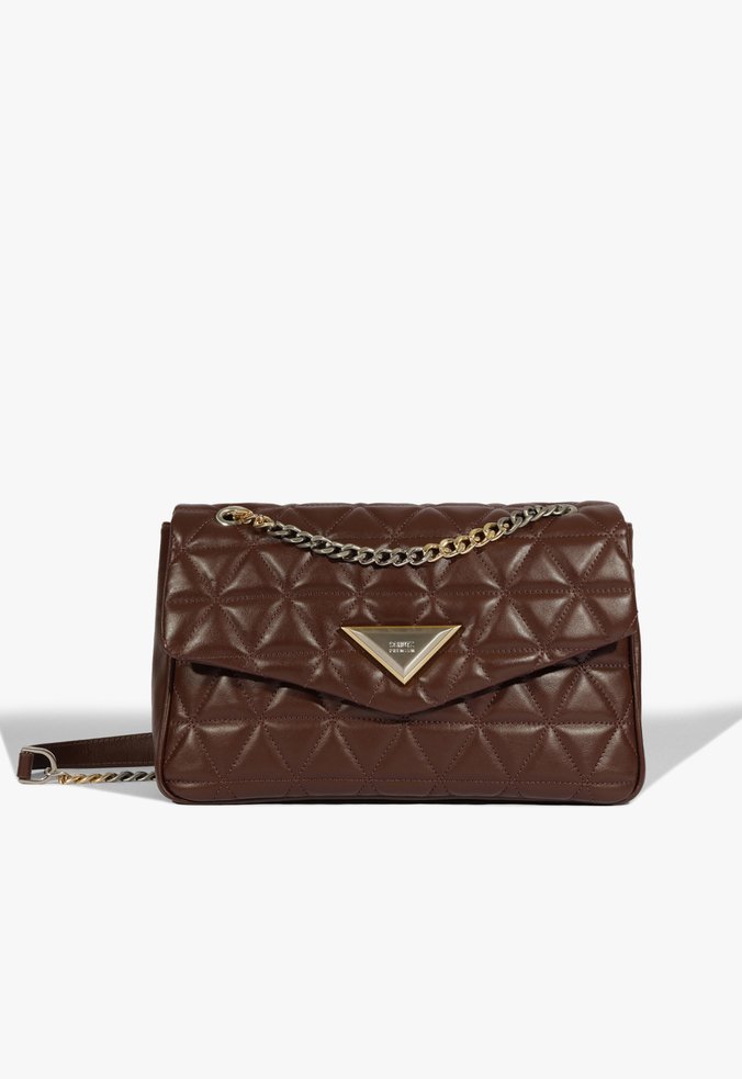 Bolsa Tiracolo Grande 944 Couro Marrom
